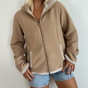 Faded Glory Tan Teddy Jacket for Women